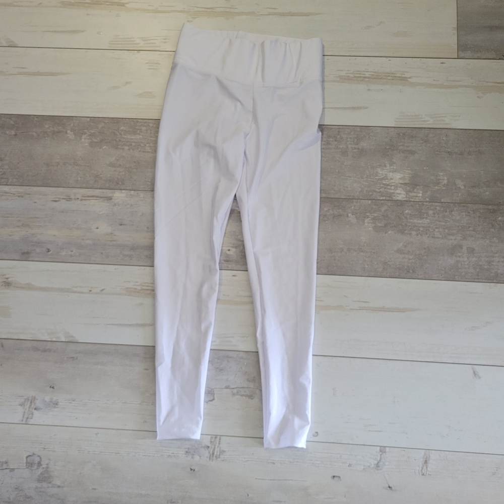 Brand new white stretch pants with thick waist. Size L